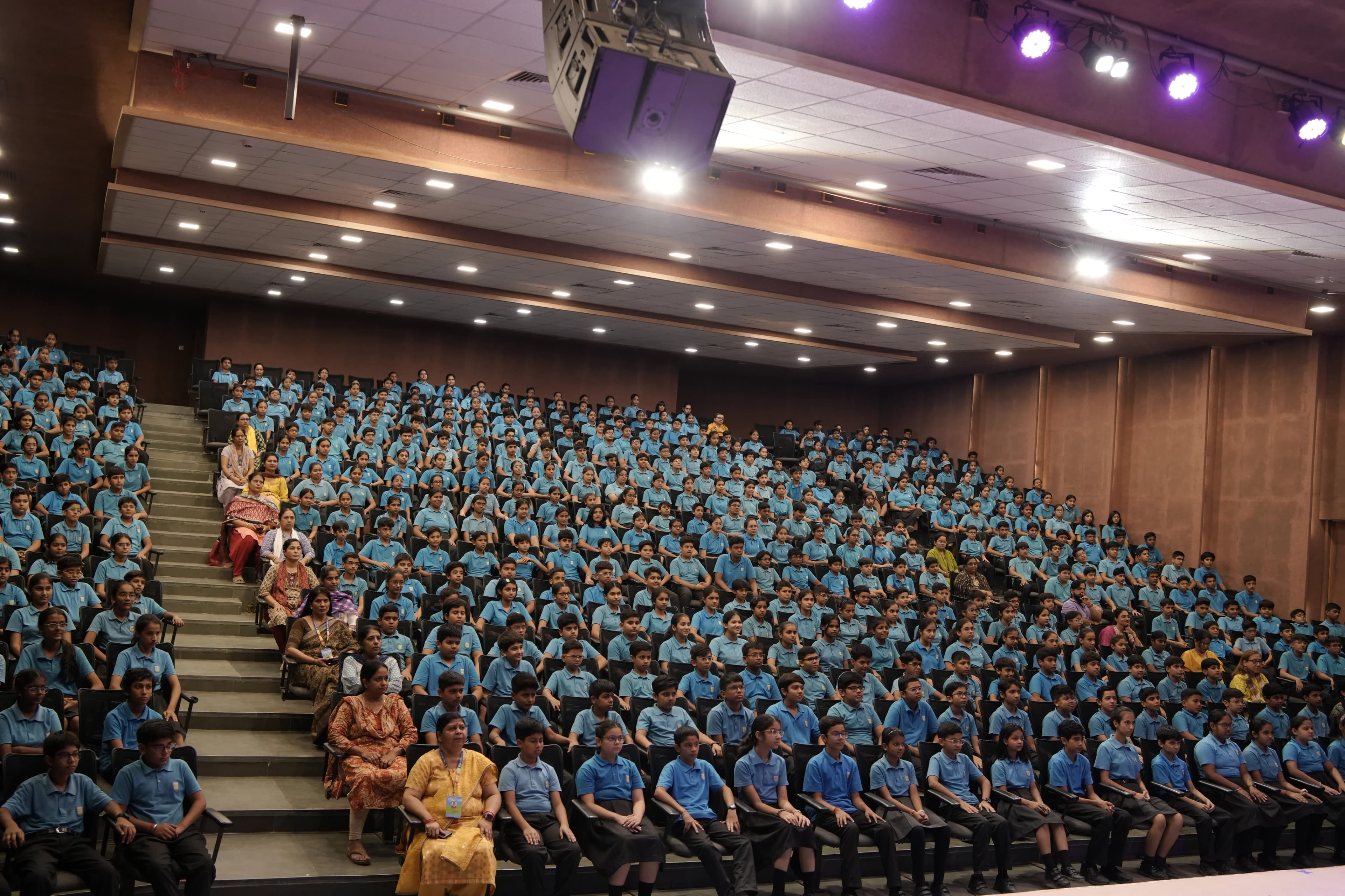 Assembly in the auditorium