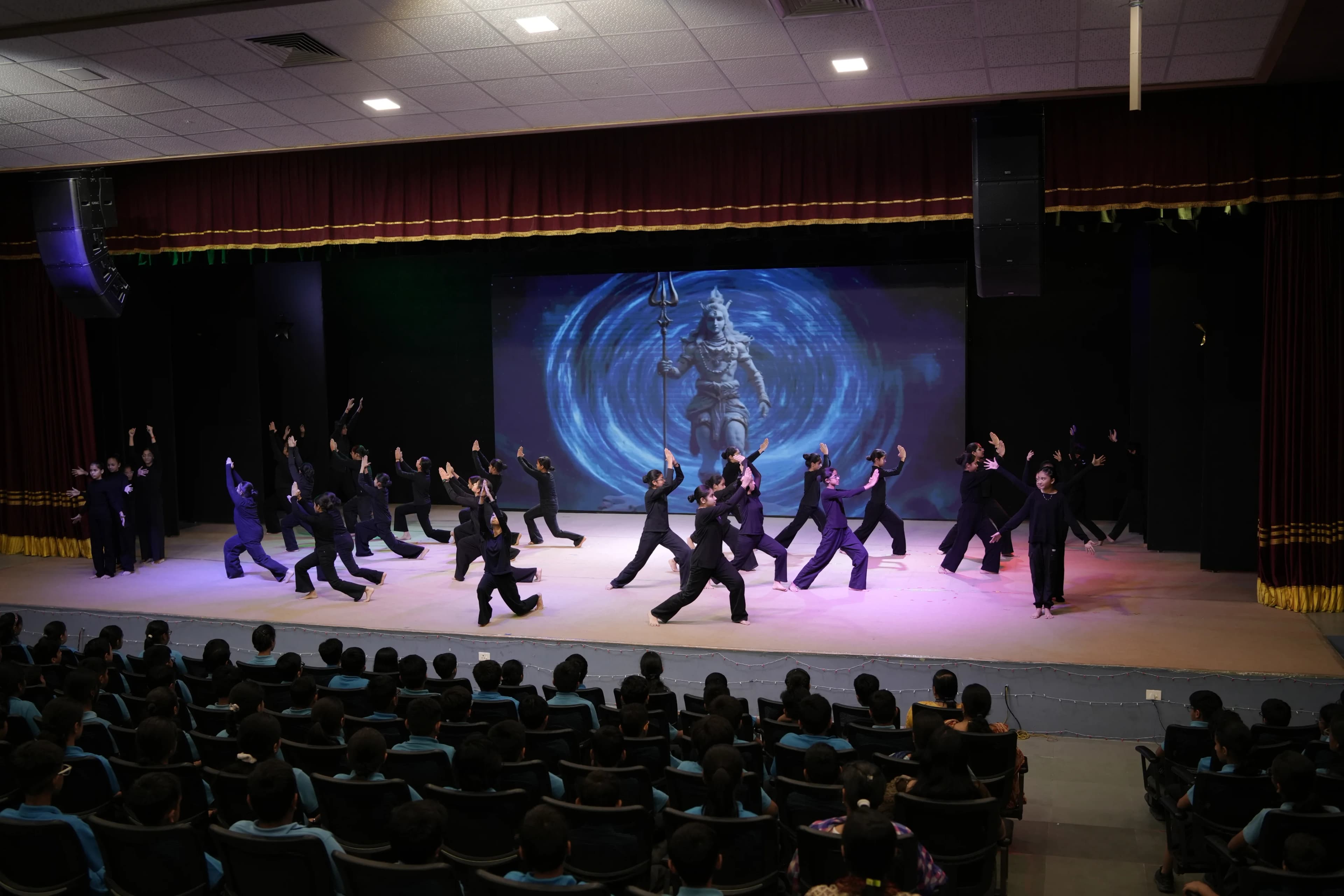 Dance performance on stage